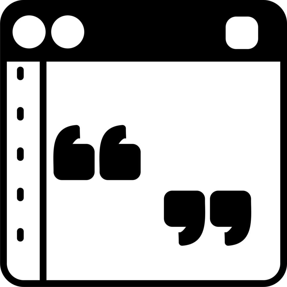 Quote Vector Icon