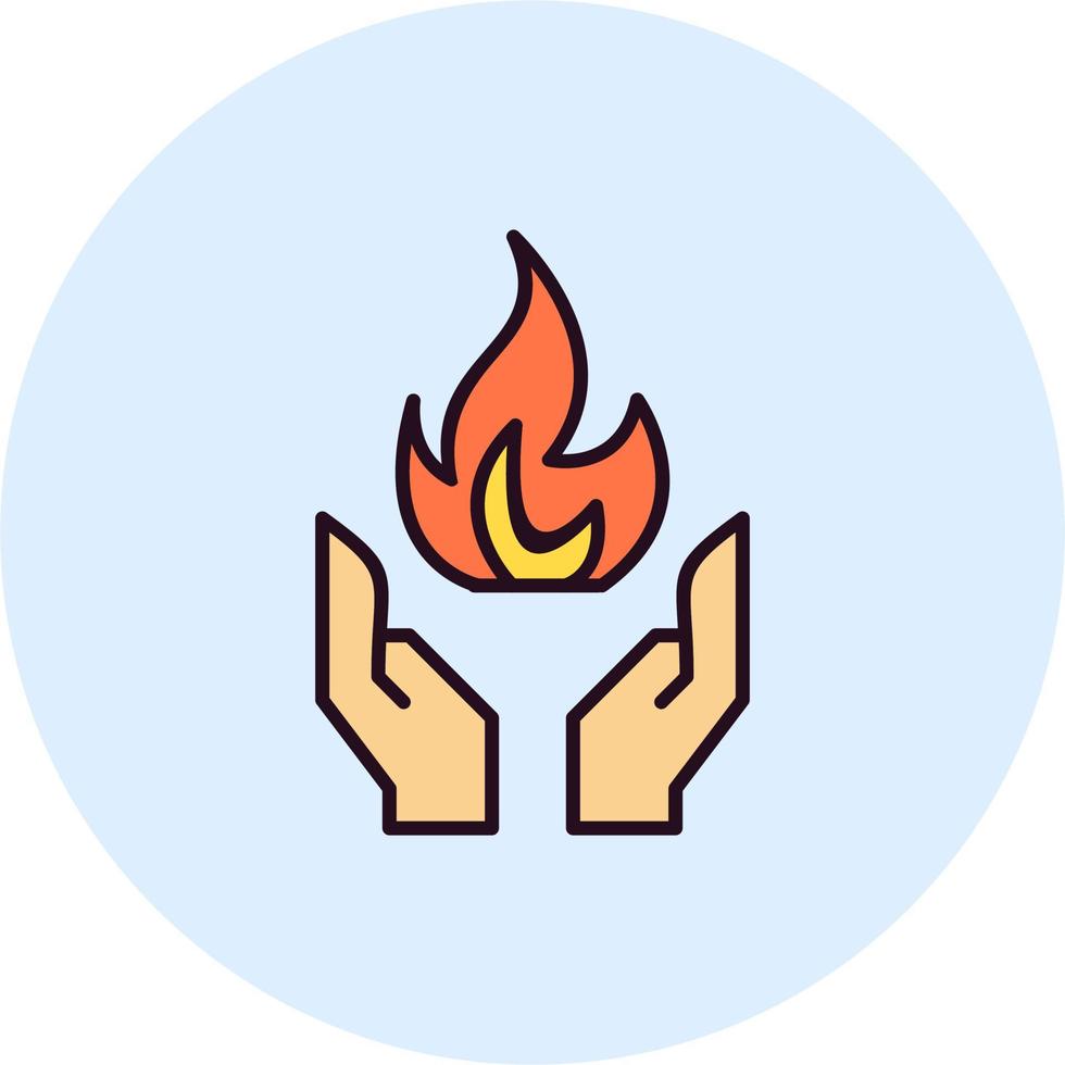 icono de vector de fuego