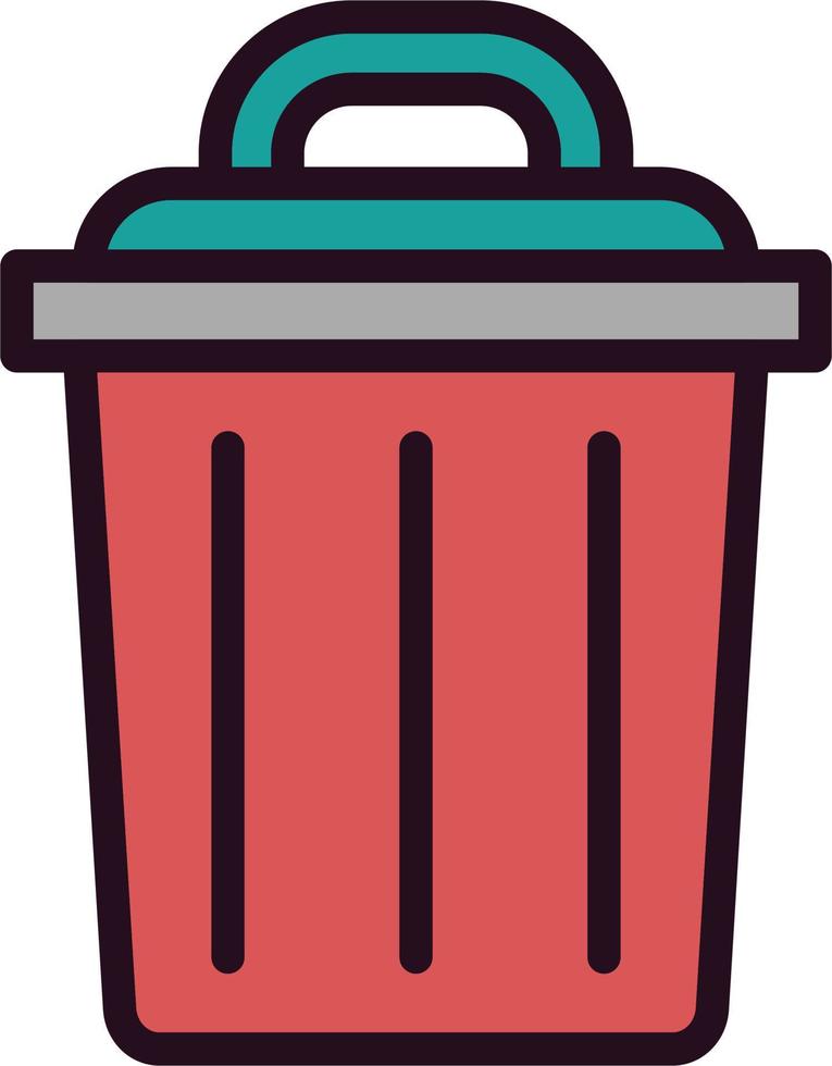 Trash Can Vector Icon 19628357 Vector Art at Vecteezy