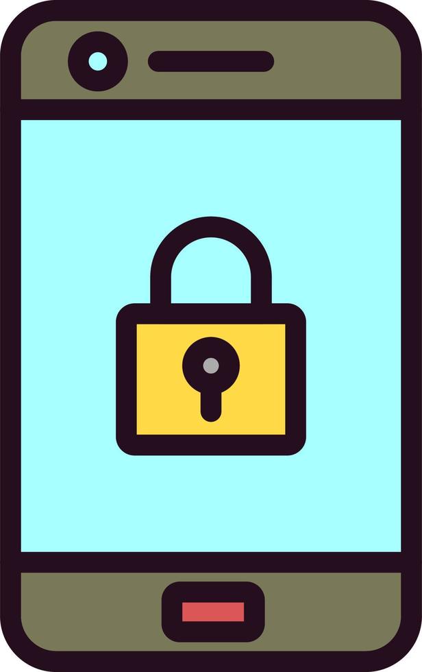 Mobile Security Vector Icon