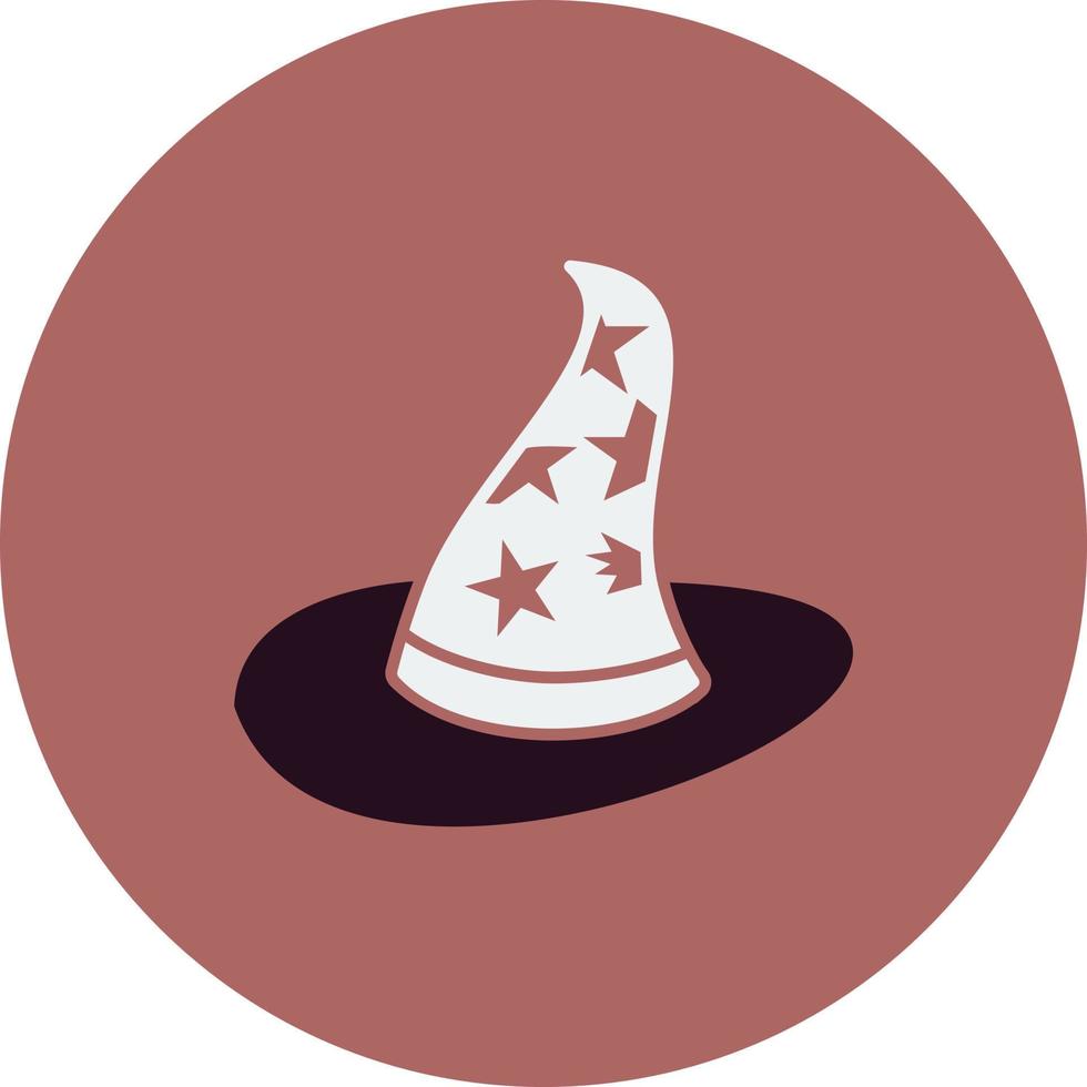 icono de vector de sombrero de bruja