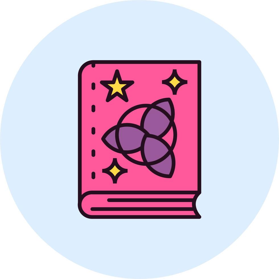 icono de vector de libro mágico