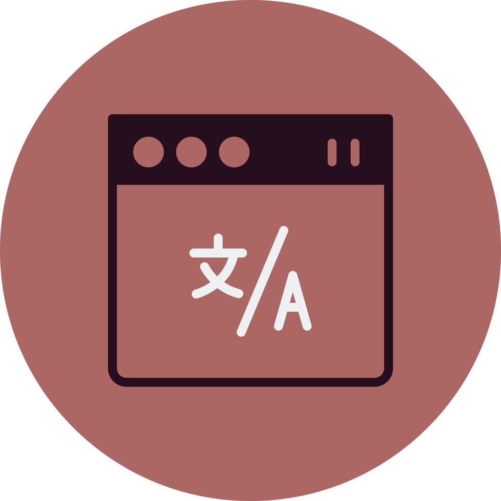 Online Translator Vector Icon