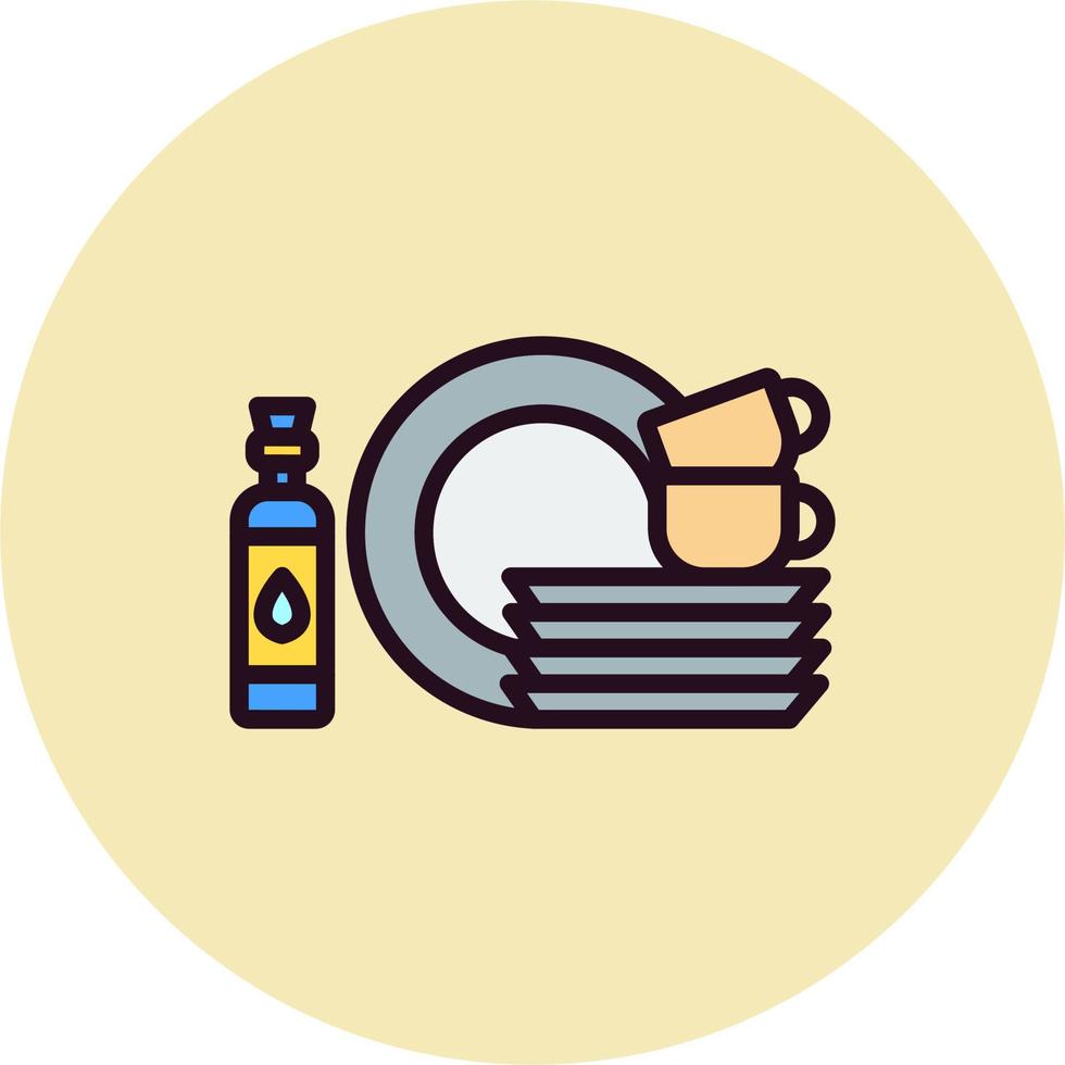 Dishes Vector Icon