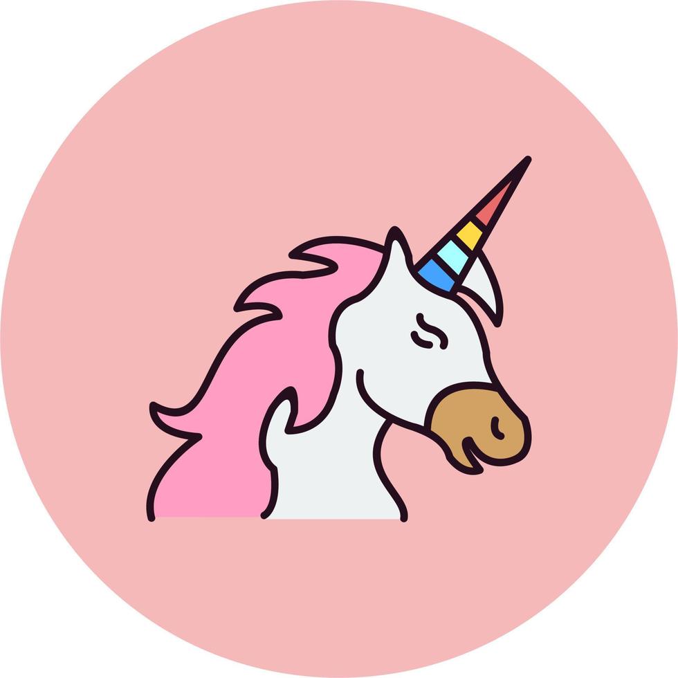 icono de vector de unicornio