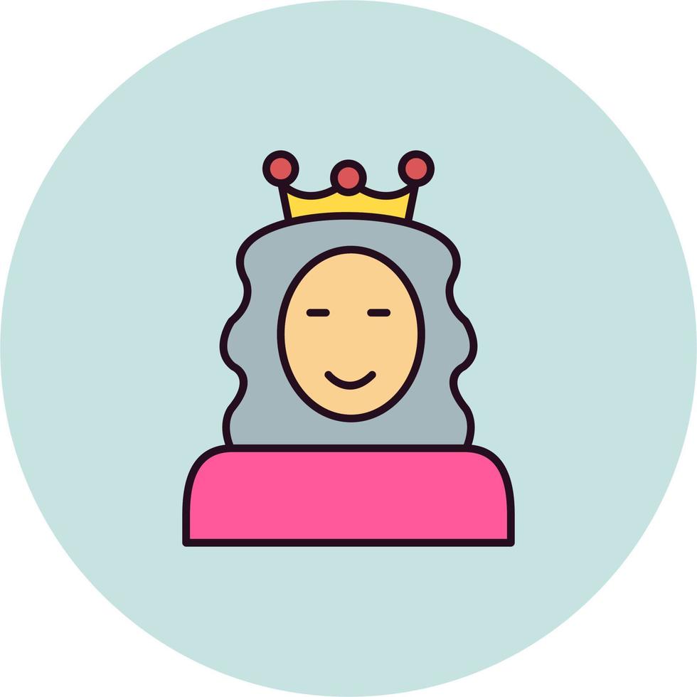 icono de vector de princesa