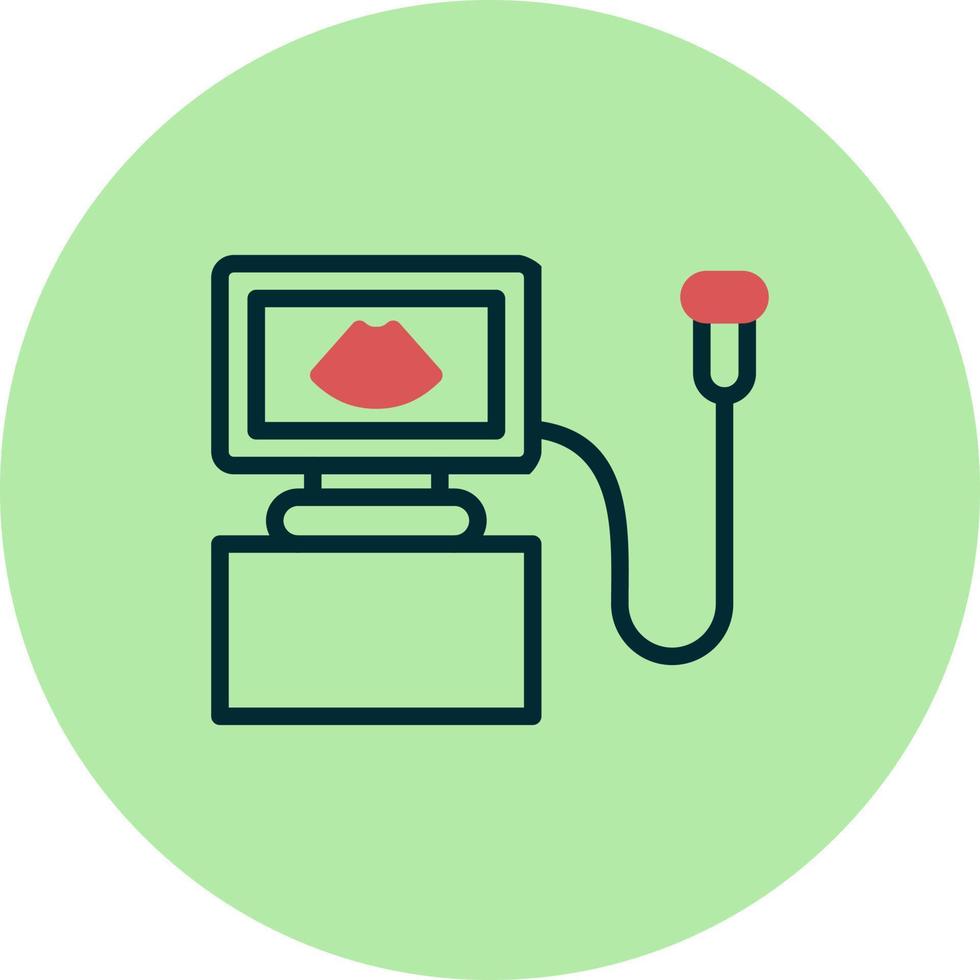 Ultrasound Machine Vector Icon