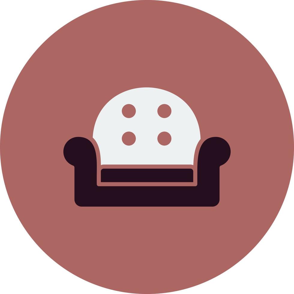 Arm chair Vector Icon