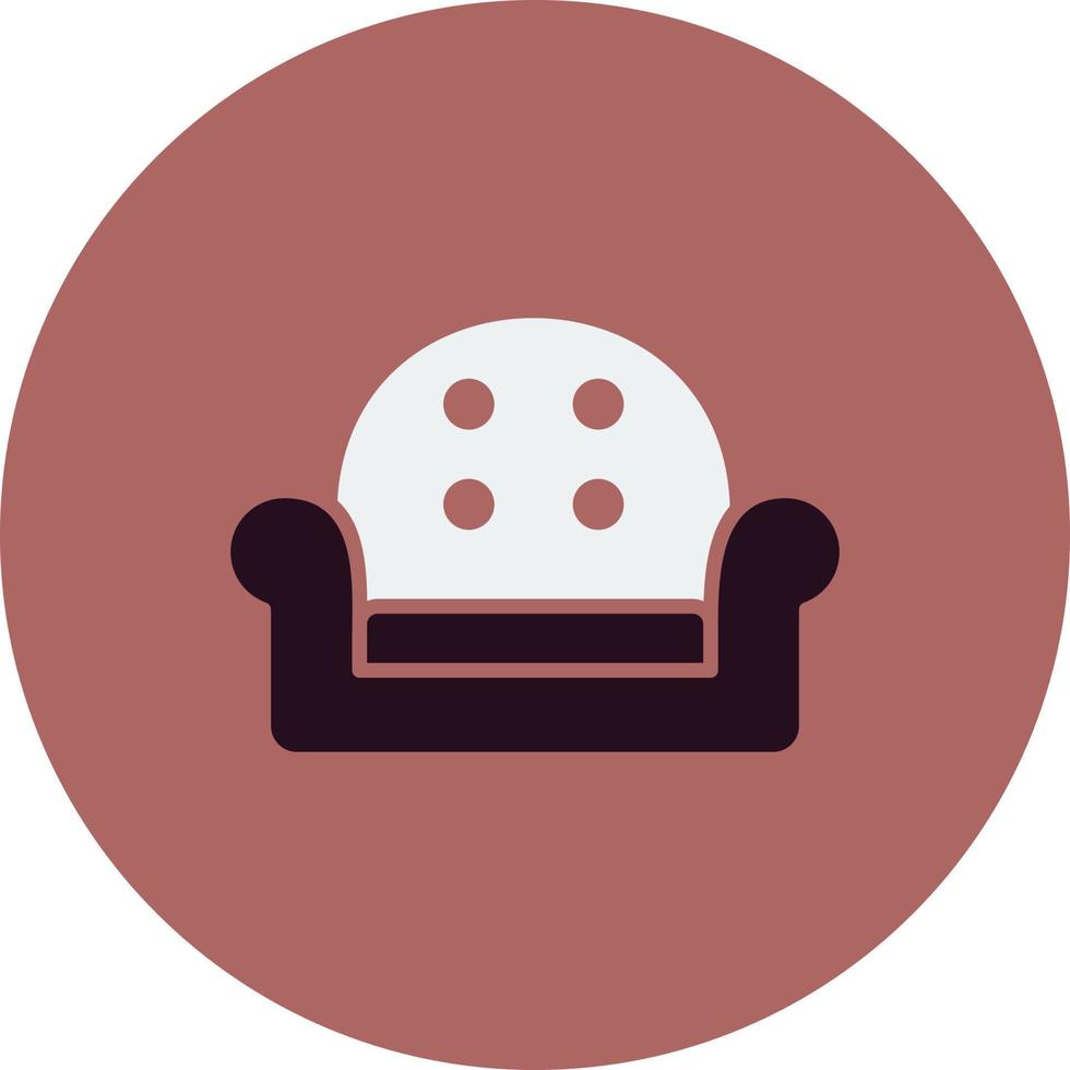 Arm chair Vector Icon