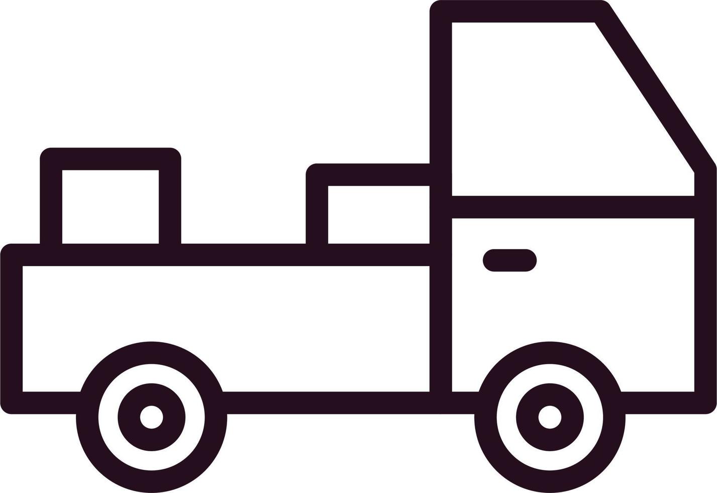 Pick Up Truck Vector Icon