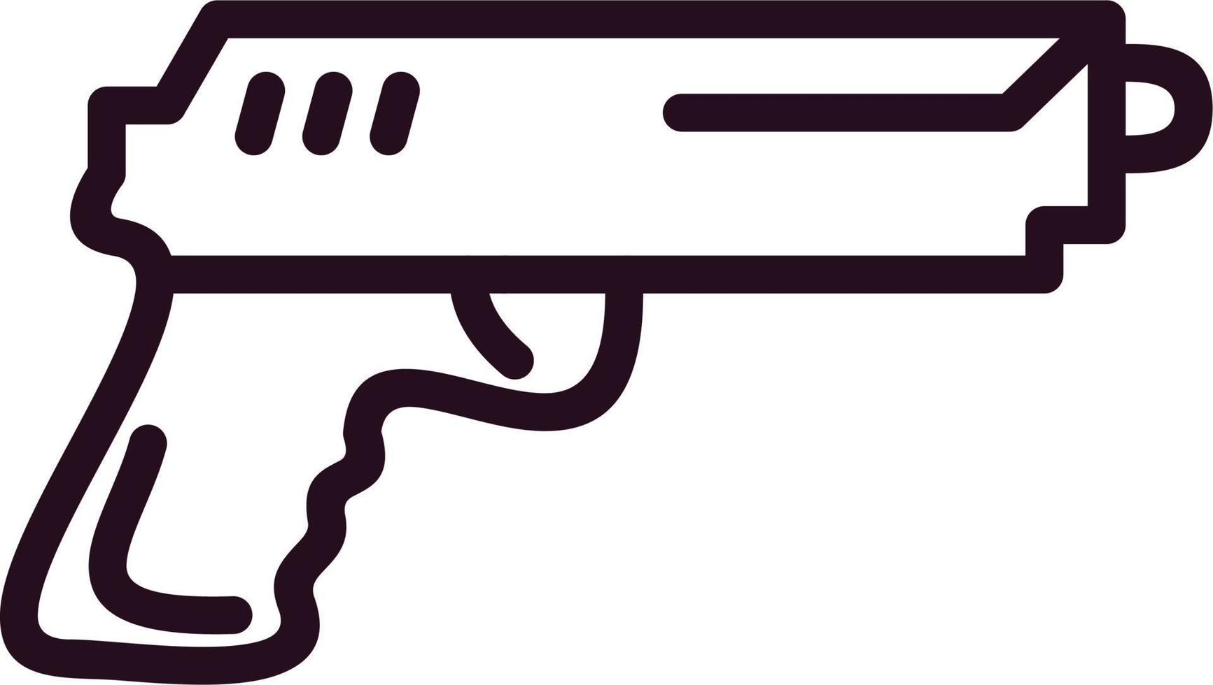 icono de vector de pistola