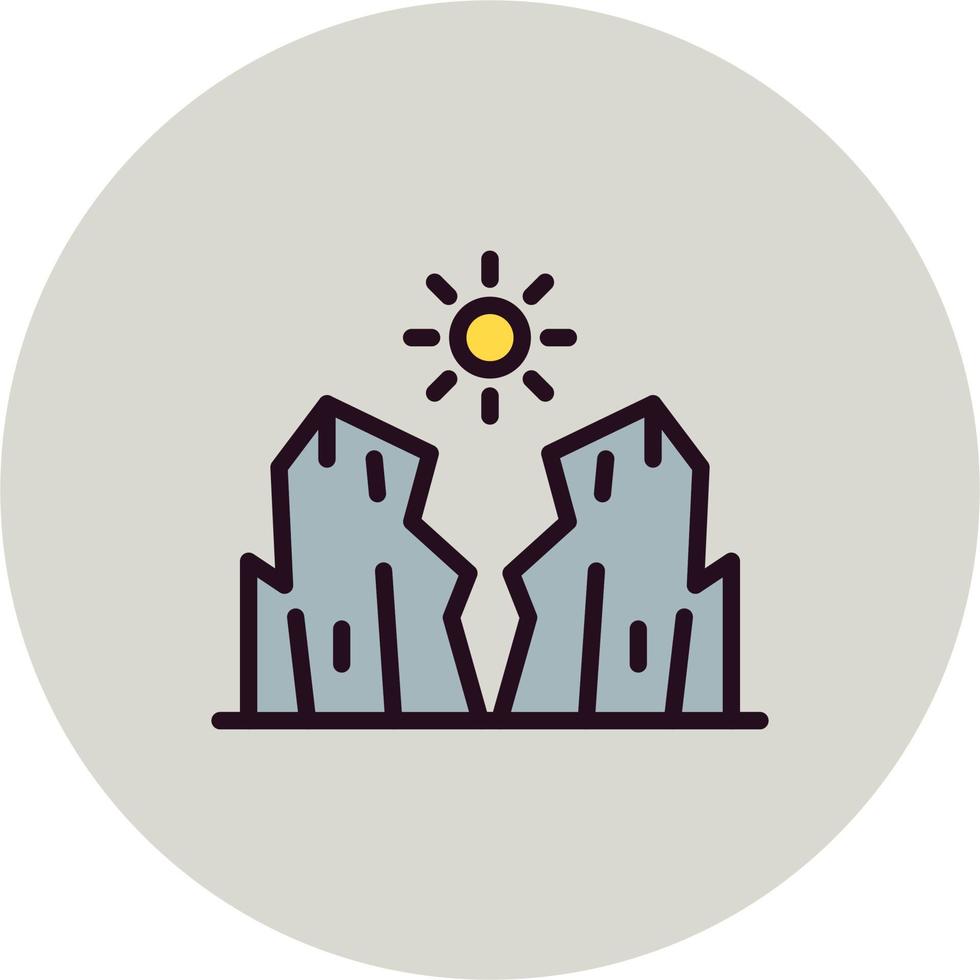 Canyon Vector Icon