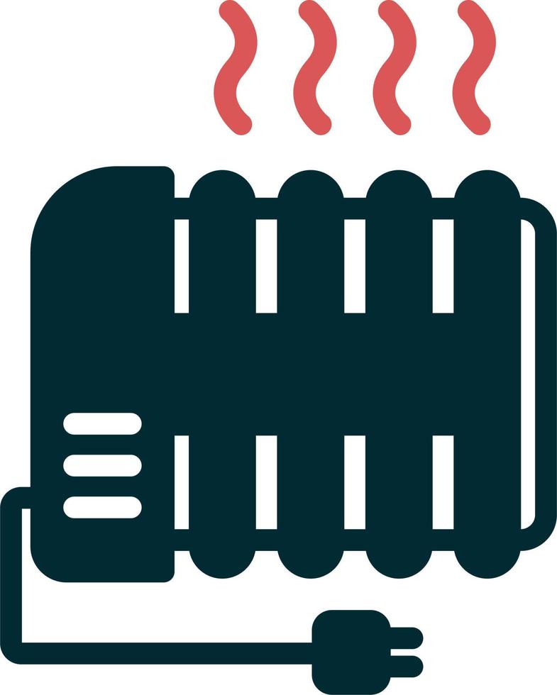 Radiator Heating Vector Icon