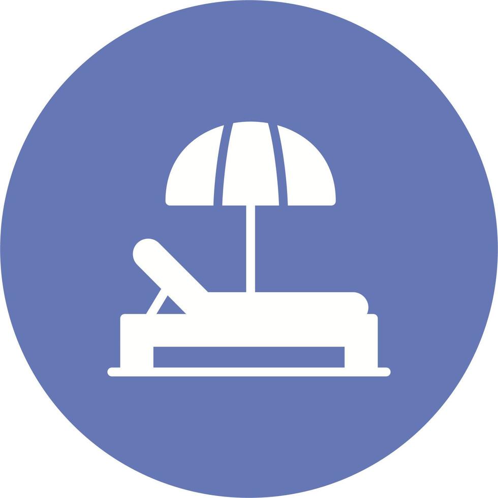 Sunbed Vector Icon