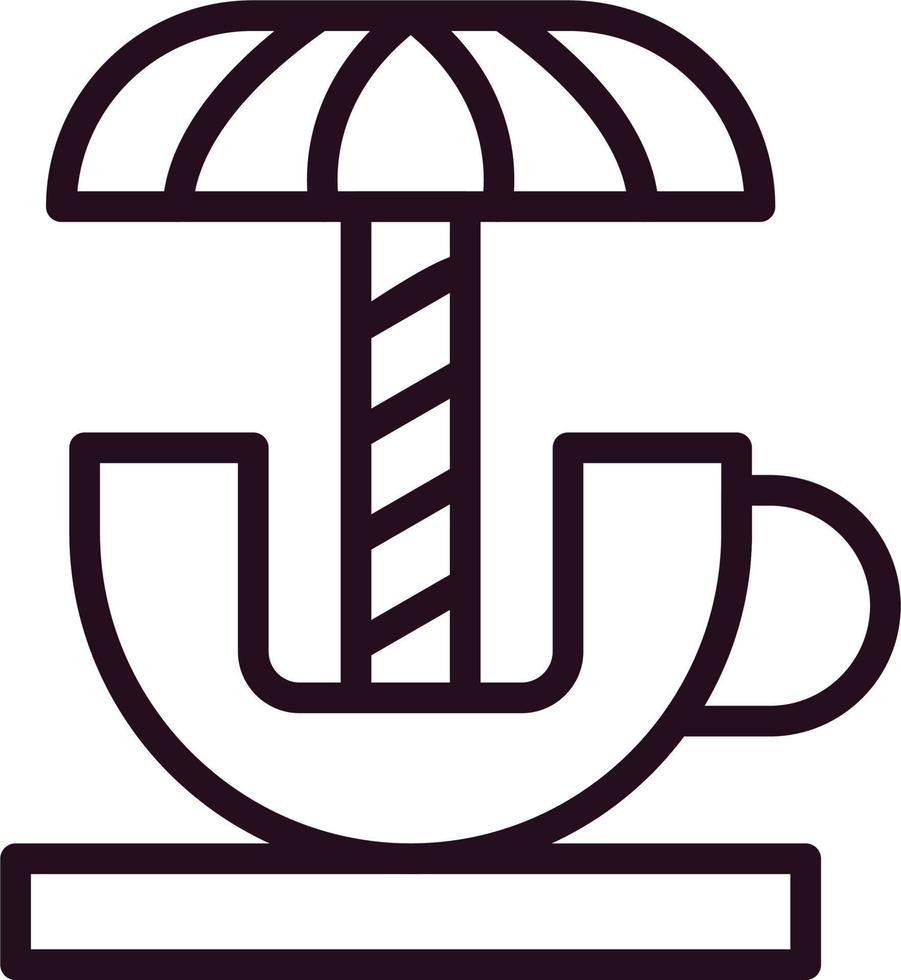 Spinning Teacup Vector Icon