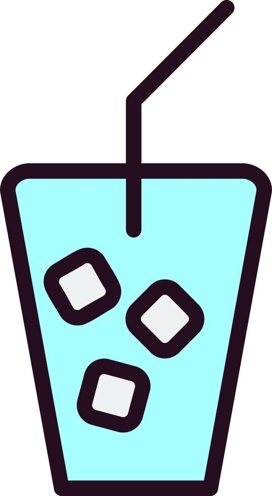 hielo té vector icono