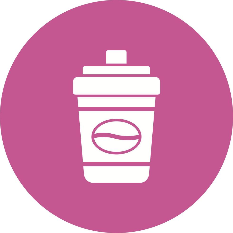 Disposable coffee cup Vector Icon