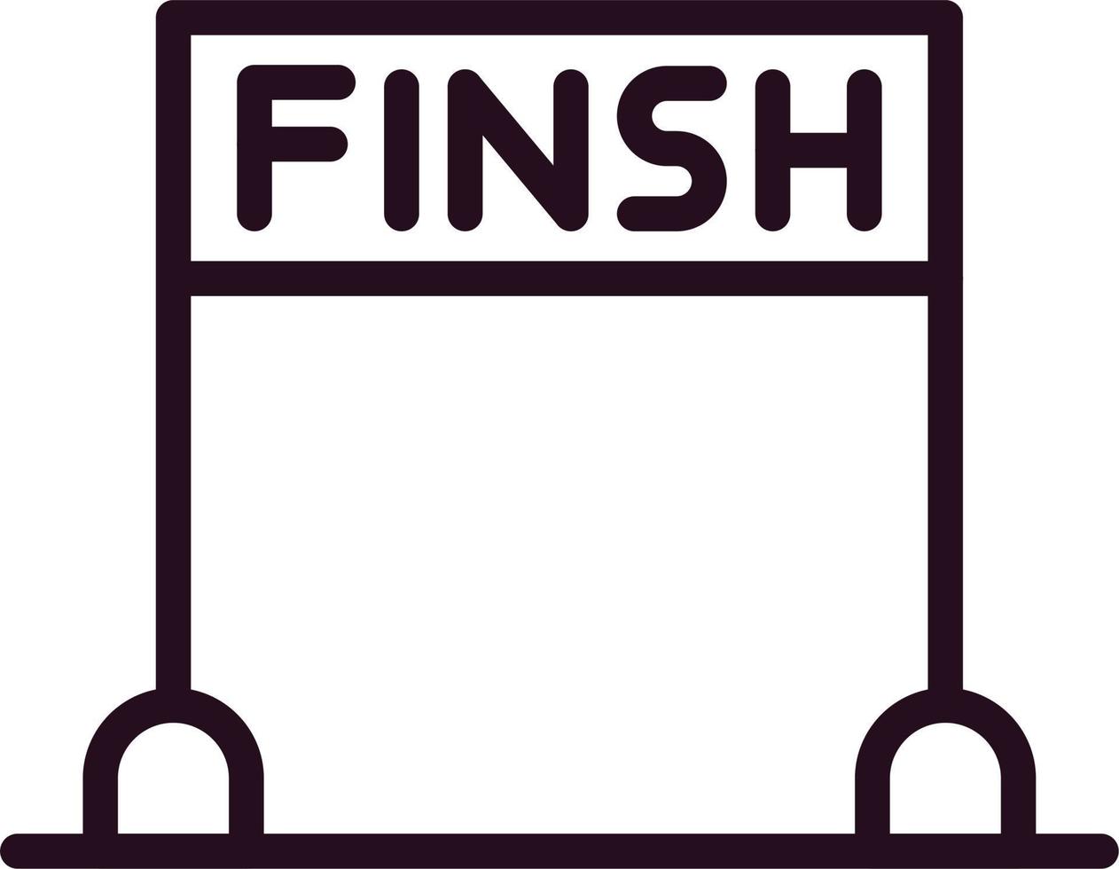 Finsh Line Vector Icon