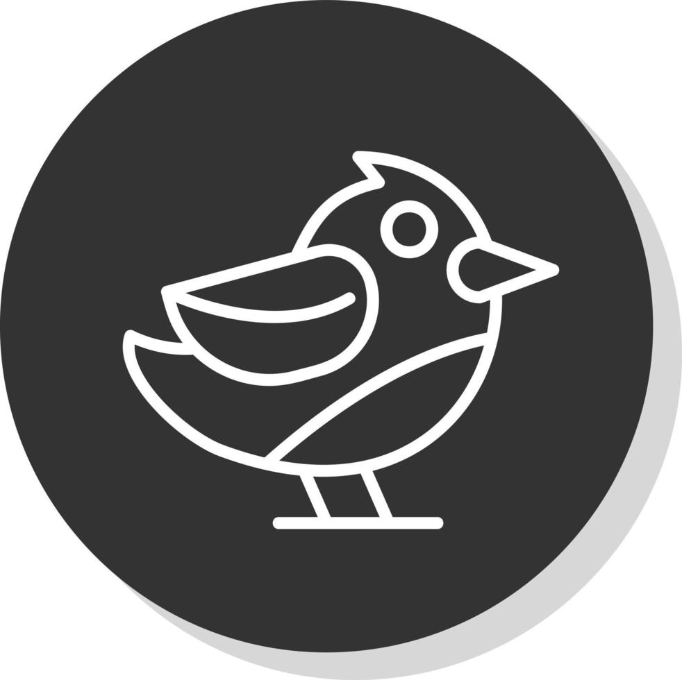 icono de vector de pájaro