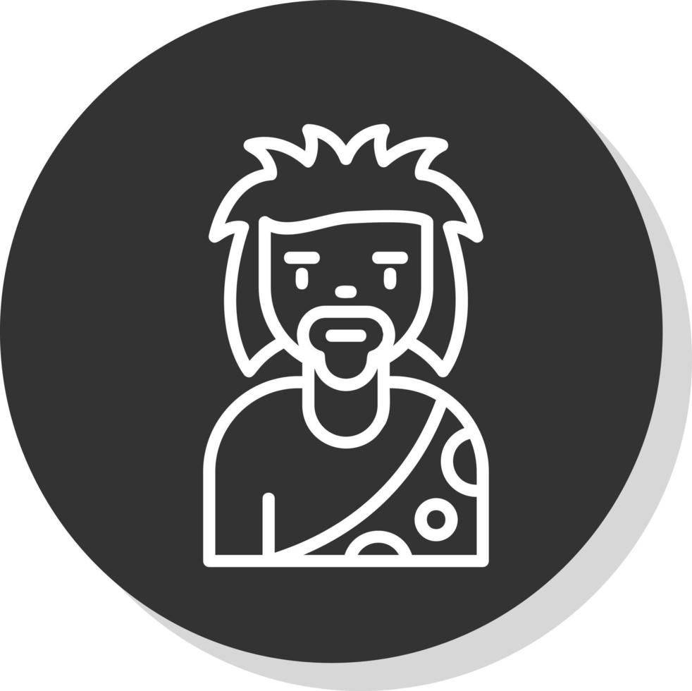 Stone Man Vector Icon