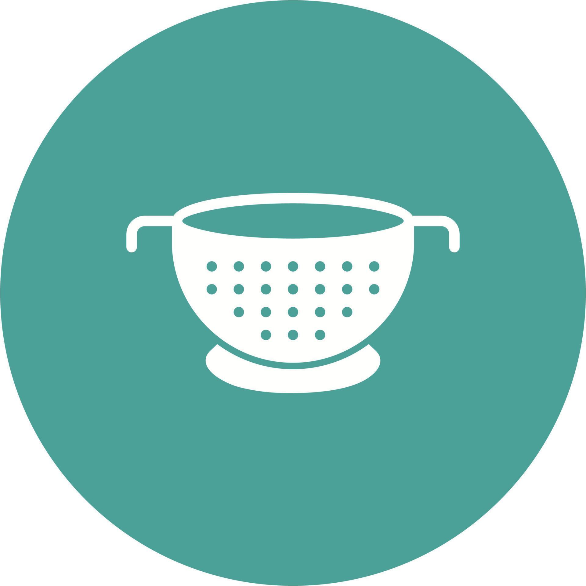 Colander Vector Icon 19630191 Vector Art at Vecteezy