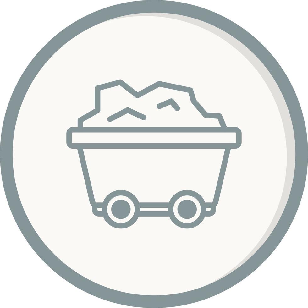 Mining Cart Vector Icon