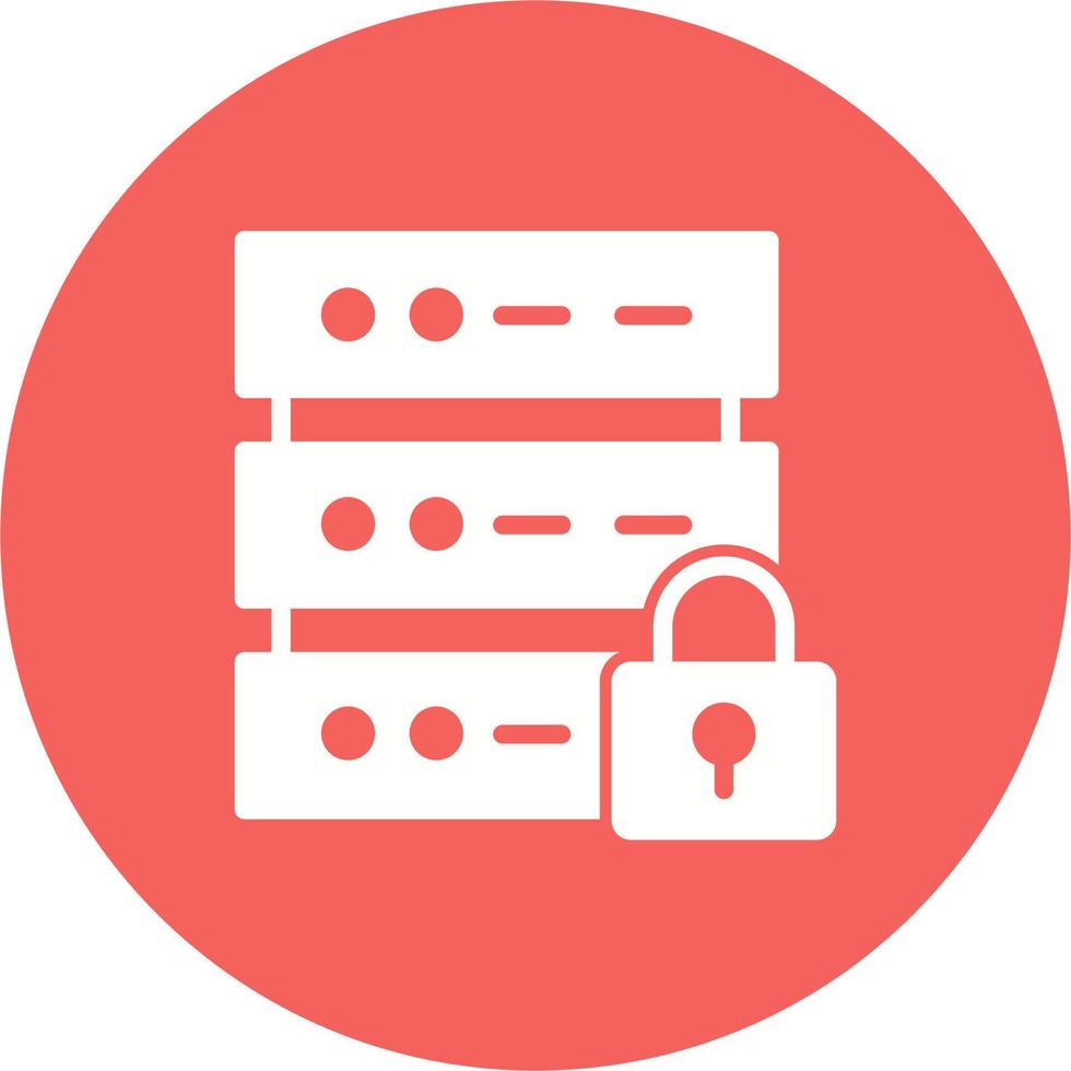 Database Security Vector Icon