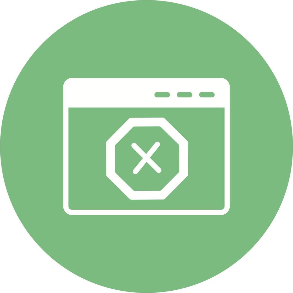 Ad Blocker Vector Icon