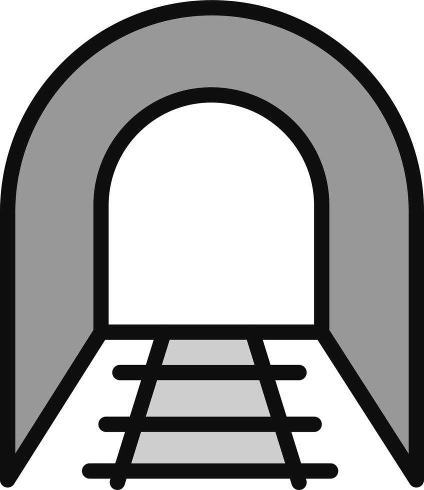 icono de vector de túnel