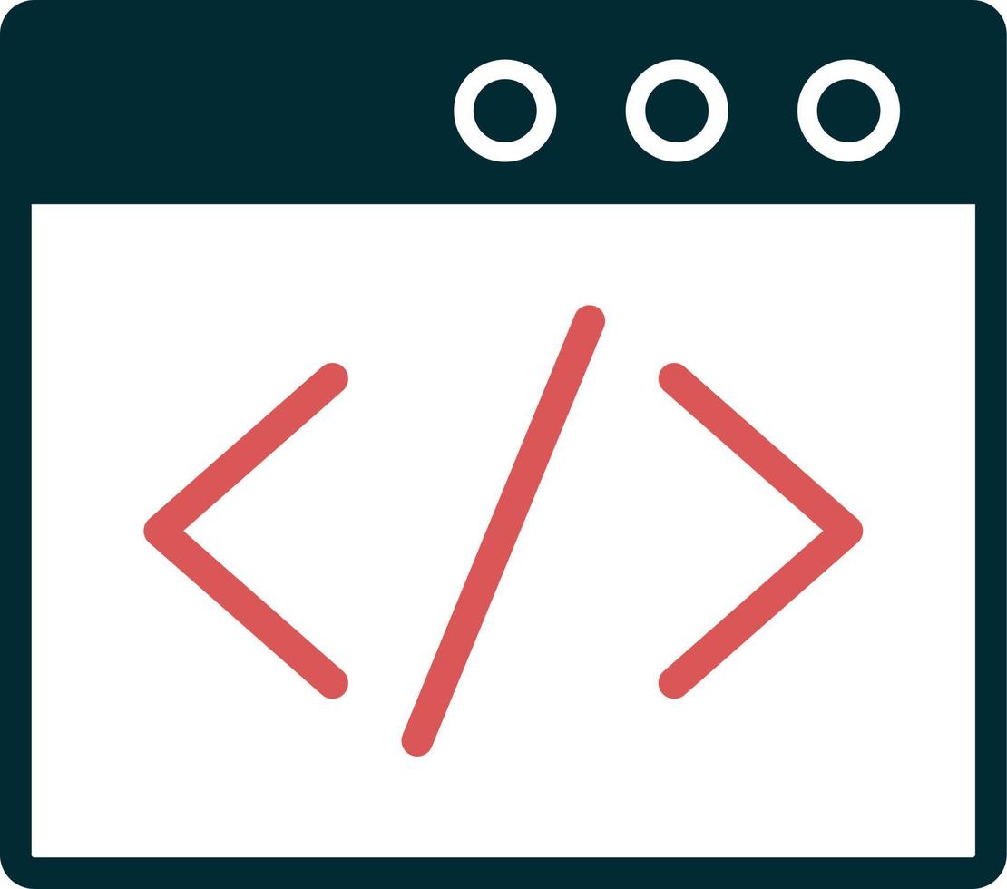 navegador codificación vector icono