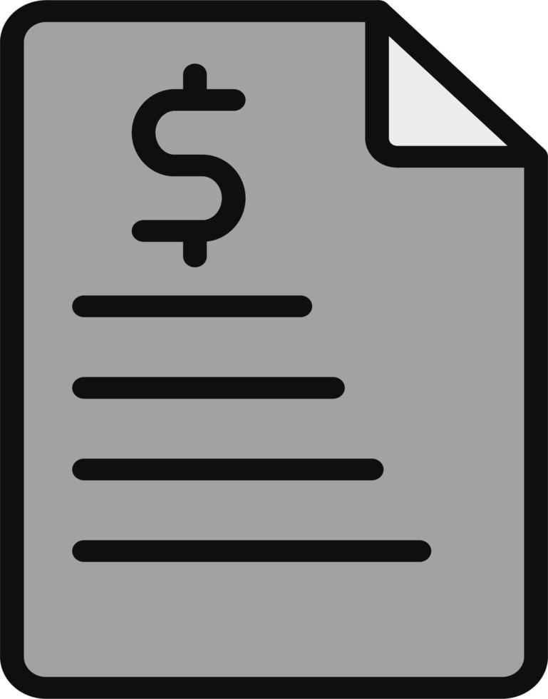 Bill Vector Icon