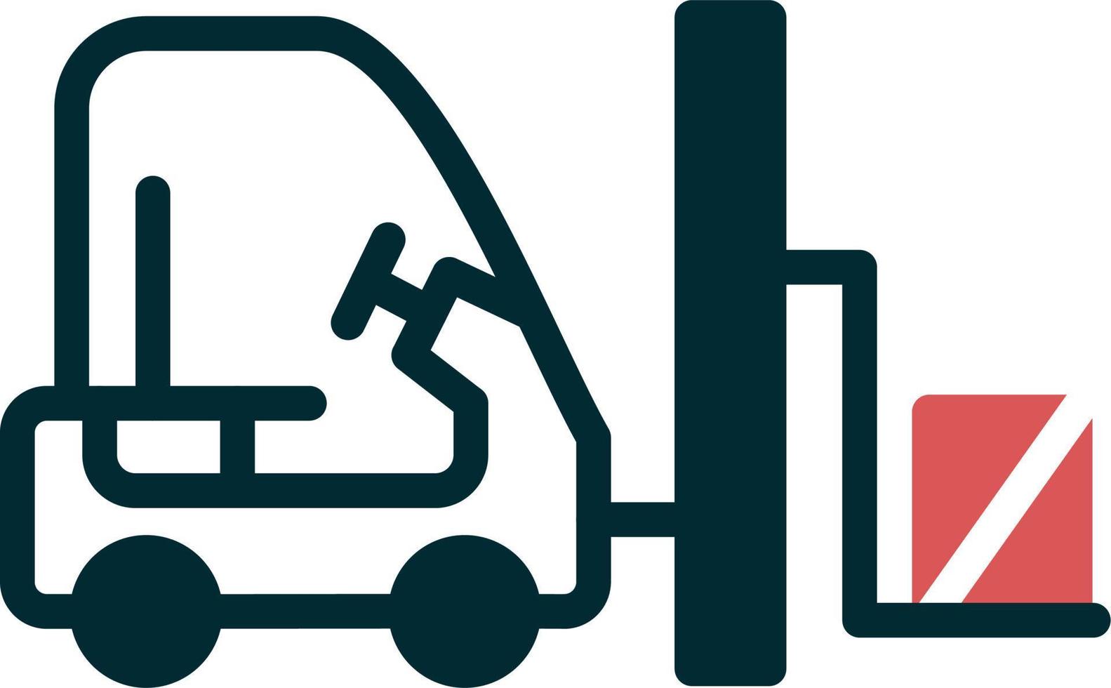 Forklift Vector Icon