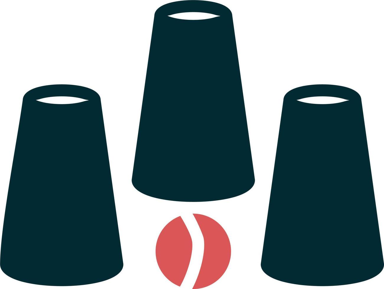 Cups Game Vector Icon