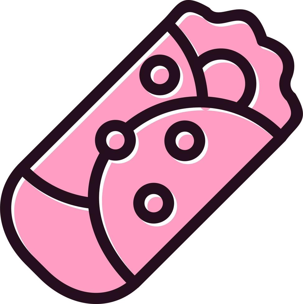 Burrito Vector Icon