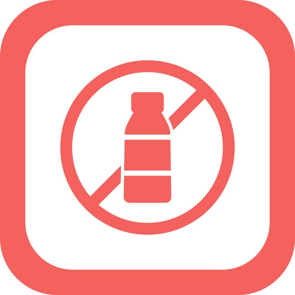 No Plastic Vector Icon
