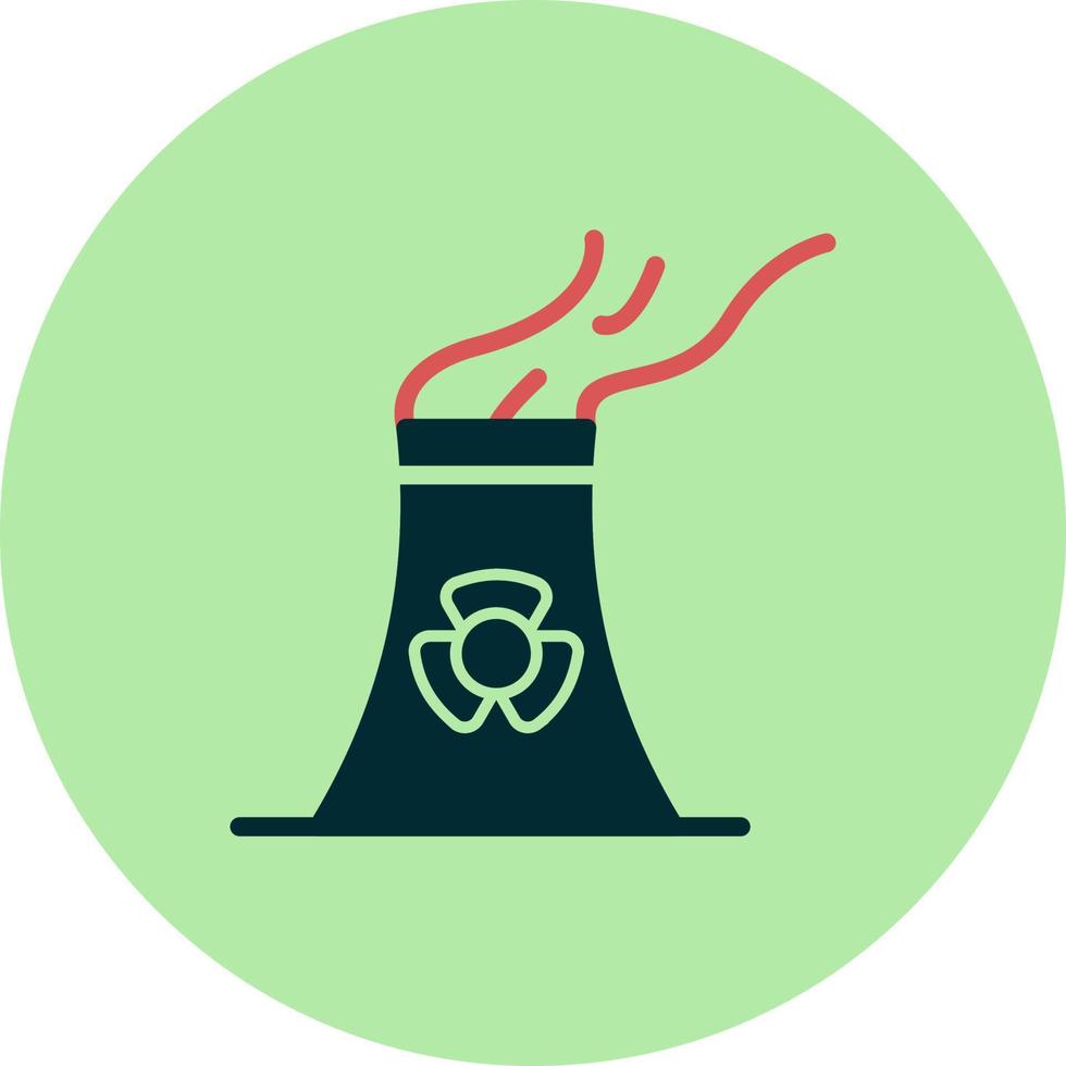 Nuclear Plant Vector Icon