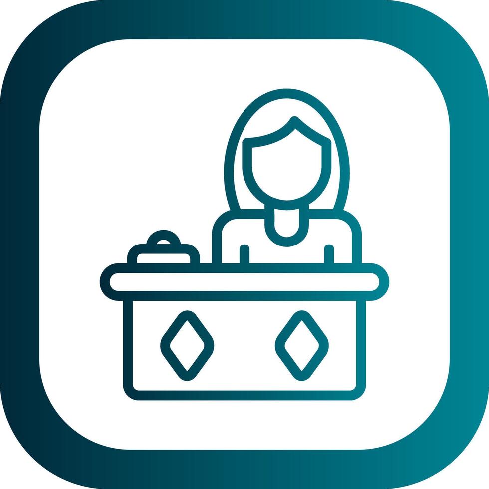 Receptionist Vector Icon