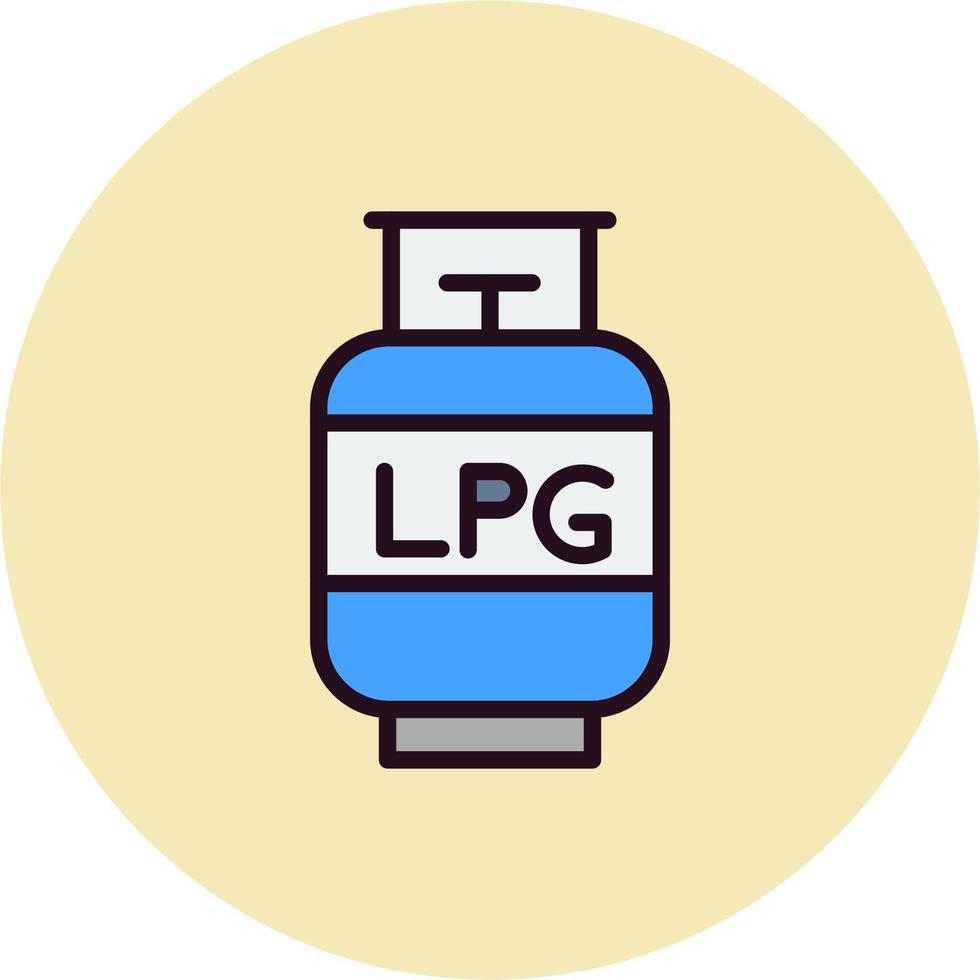 Gas Cylinder Vector Icon