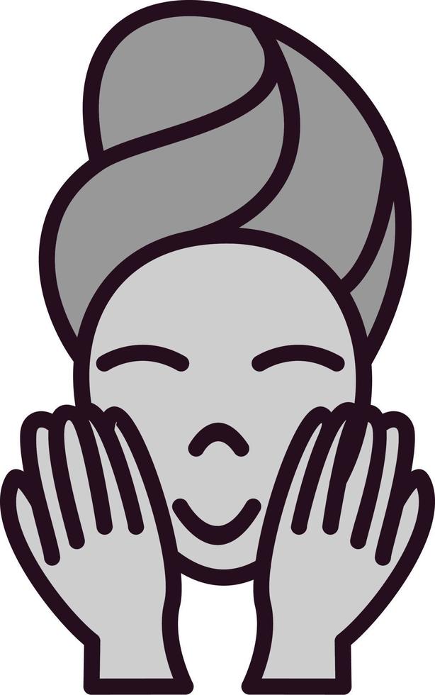 Wash face Vector Icon