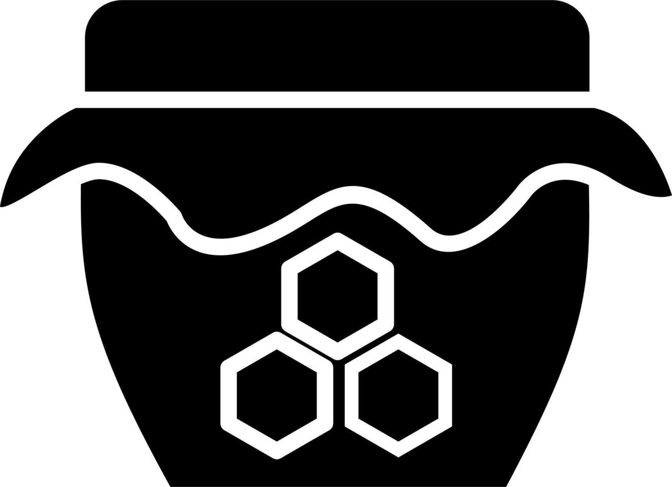 Honey Jar Vector Icon