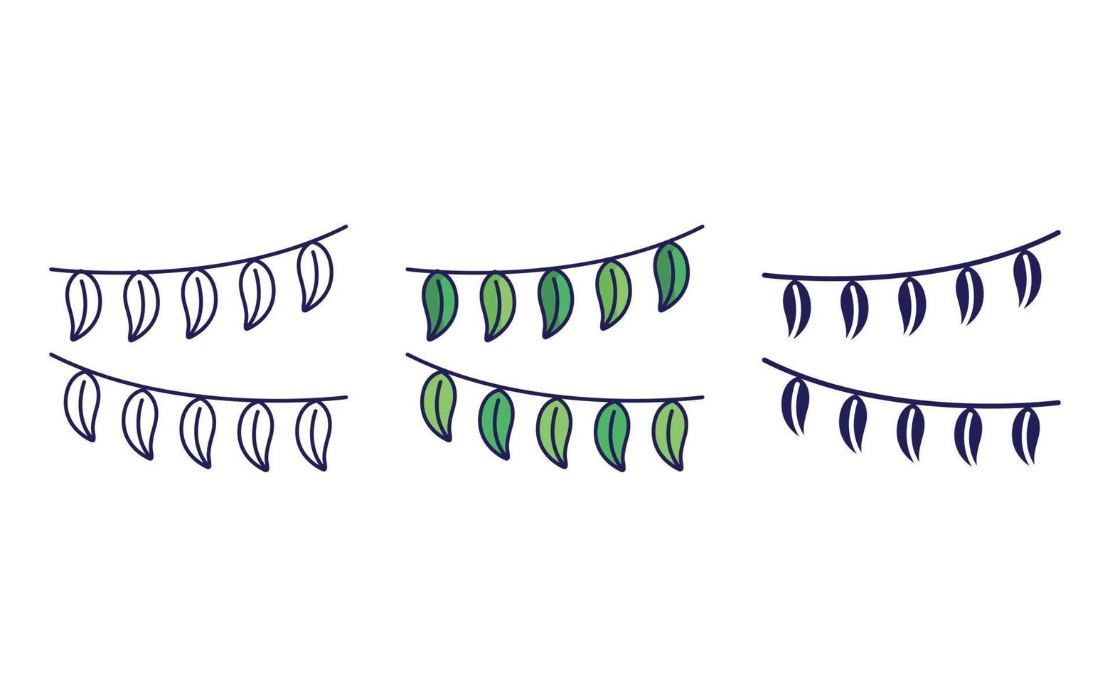Outline festival decor icon vector