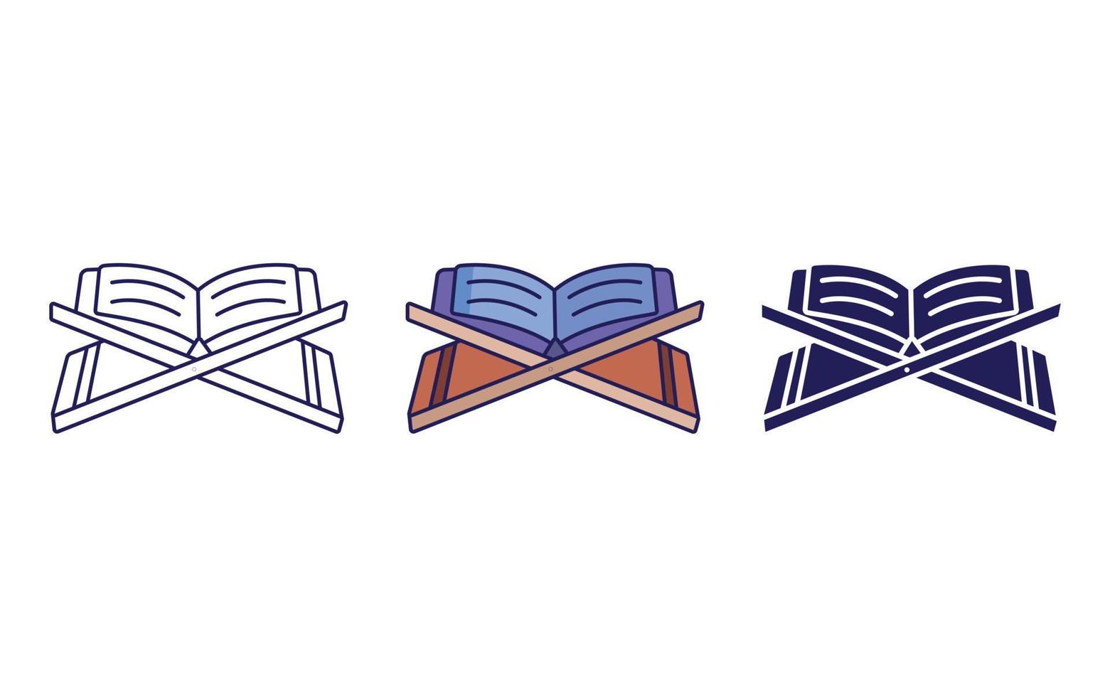 Outline Bhagavadgeeta book icon vector