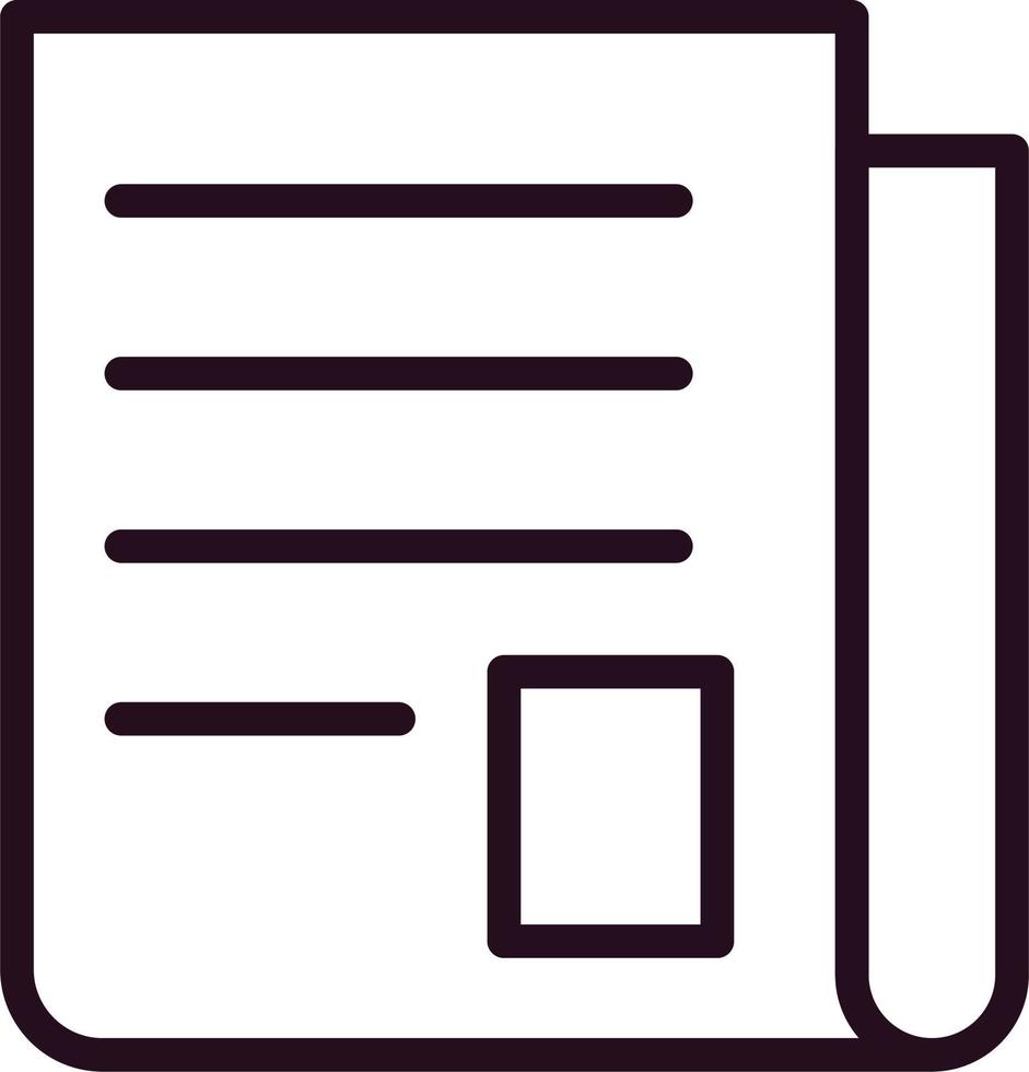 Reading News Vector Icon