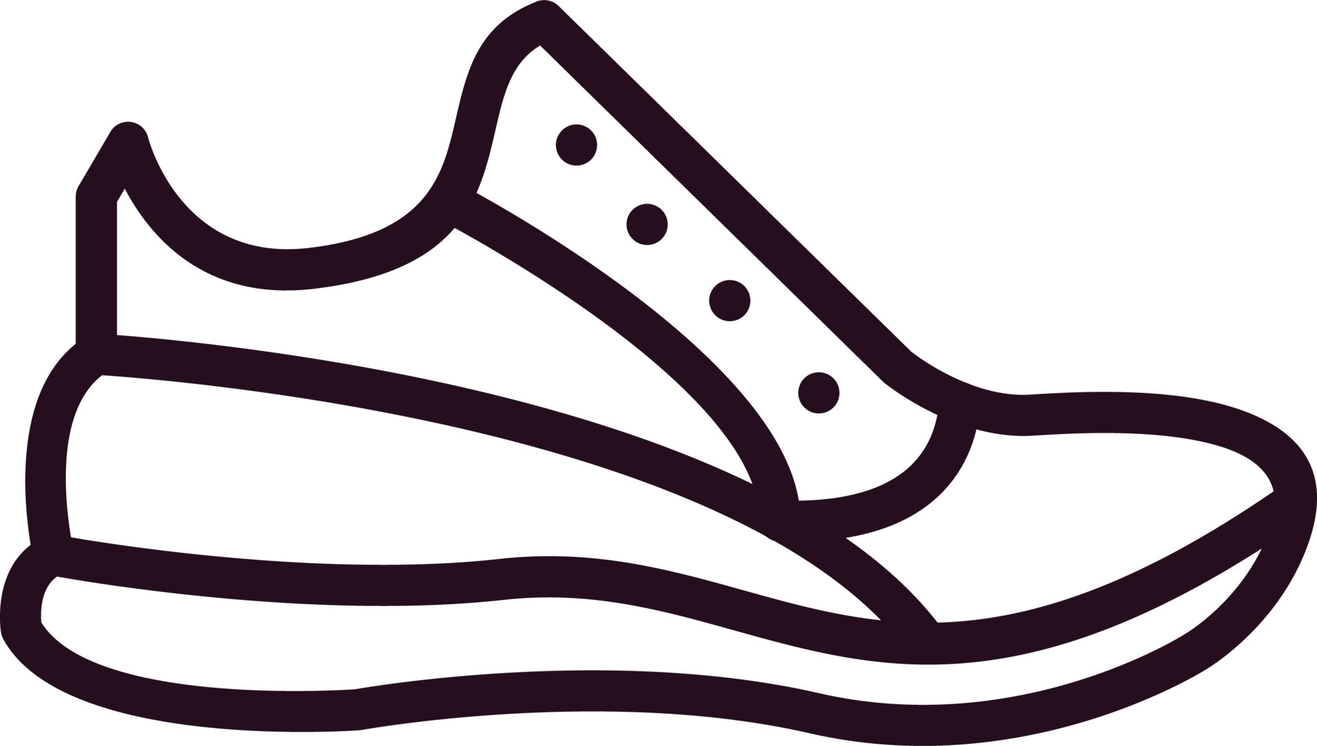 Running Shoes Vector Icon 19633047 Vector Art at Vecteezy