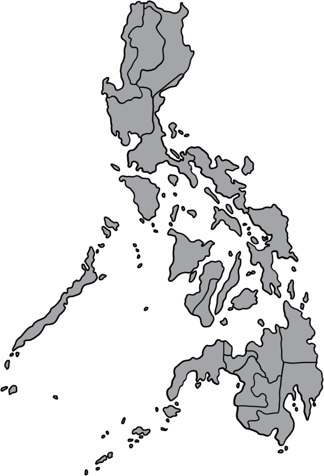 doodle freehand drawing of philippines map. 19633210 PNG