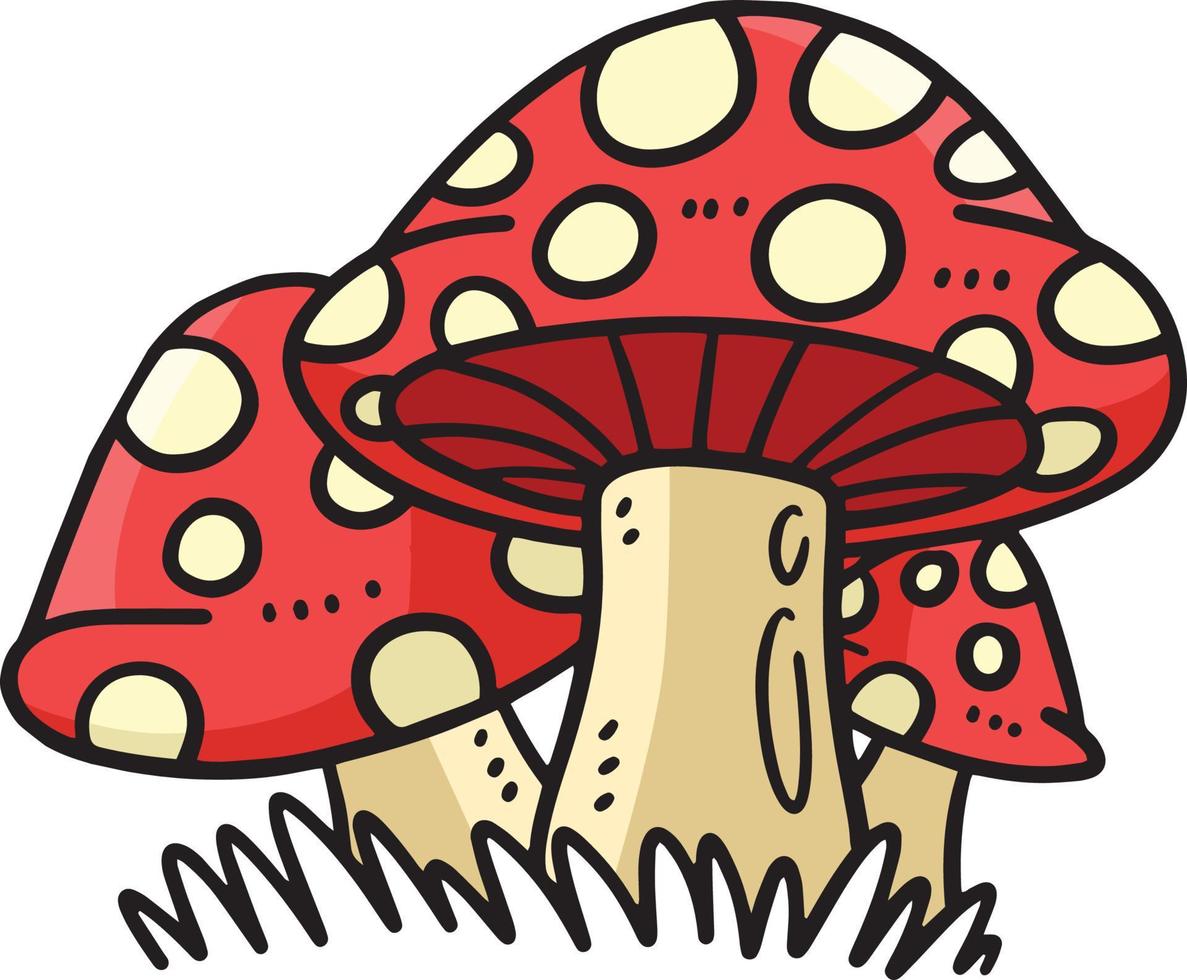 Spring Mushroom Cartoon Colored Clipart 19633519 Vector Art at Vecteezy