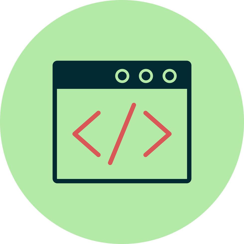 Browser Coding Vector Icon