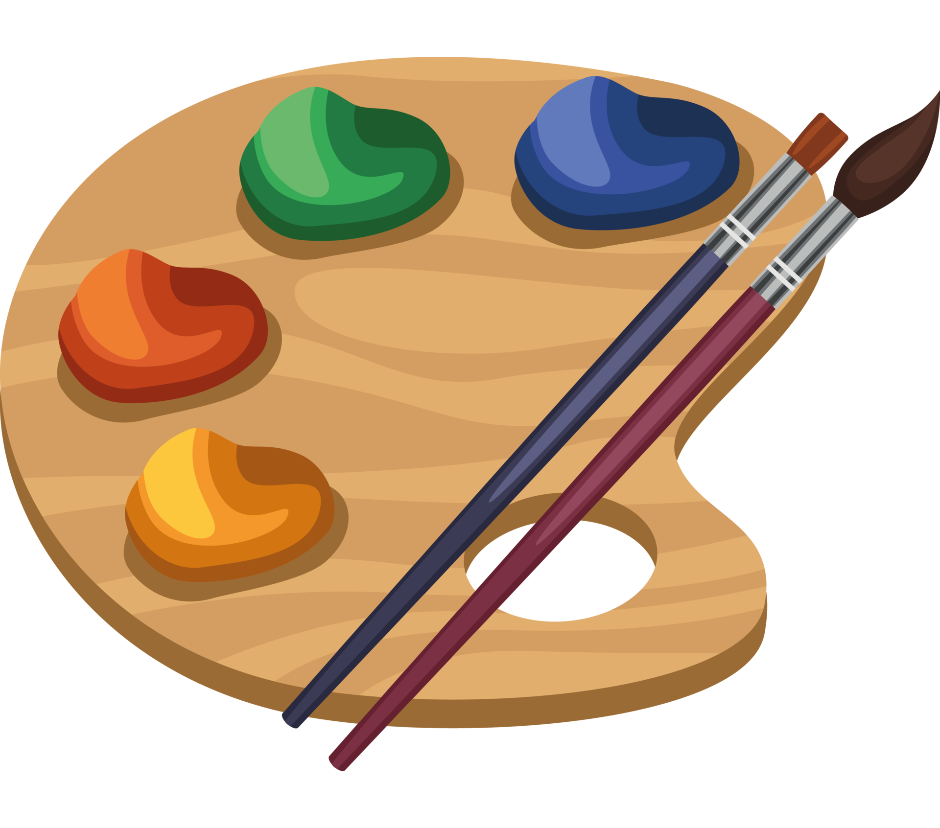 paint palette and brush 19633908 PNG