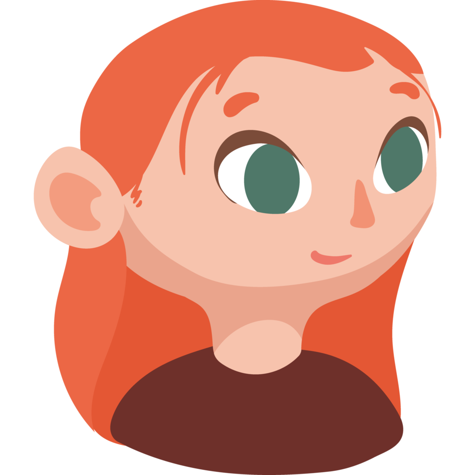 young redhead girl png