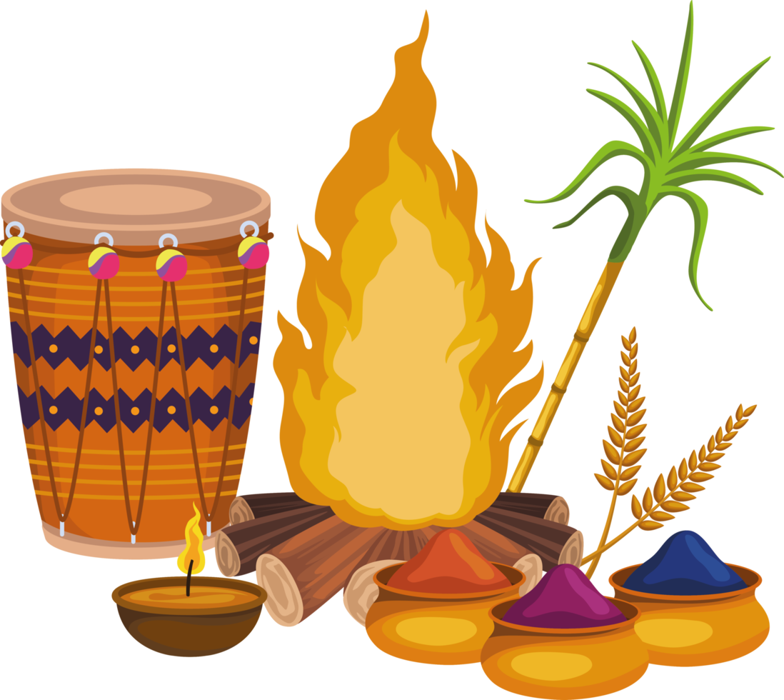 celebración del festival lohri png